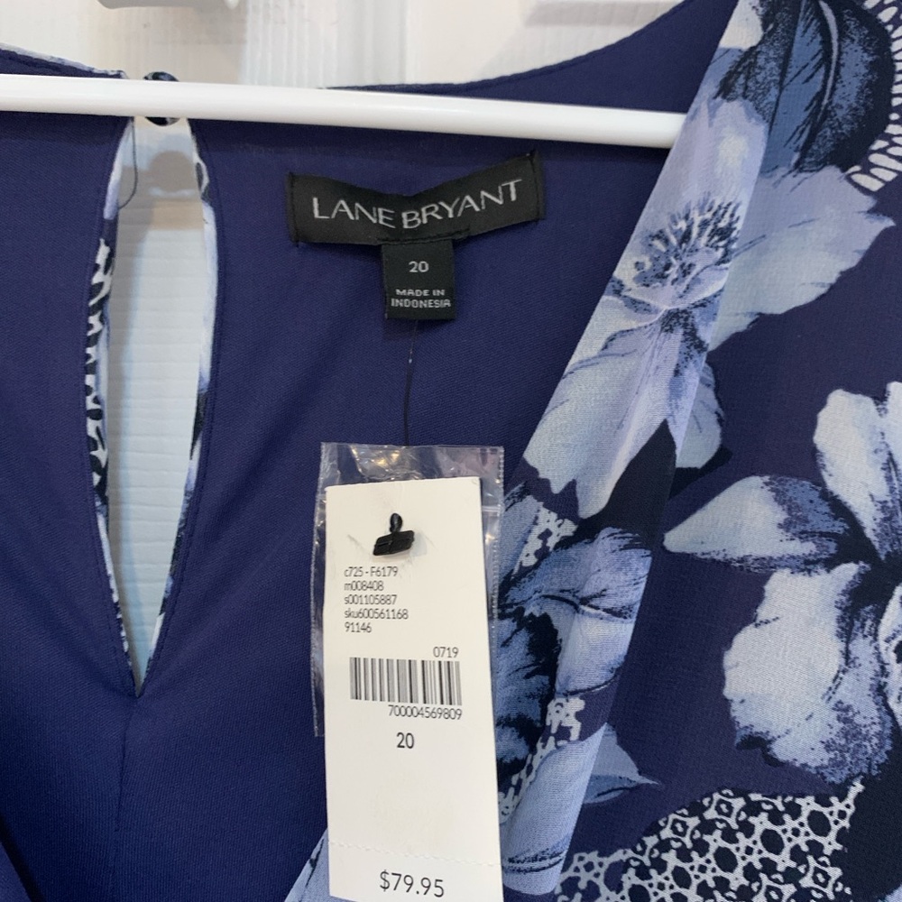 Lane Bryant Blue Floral Maxi Dress - Picture 3 of 4